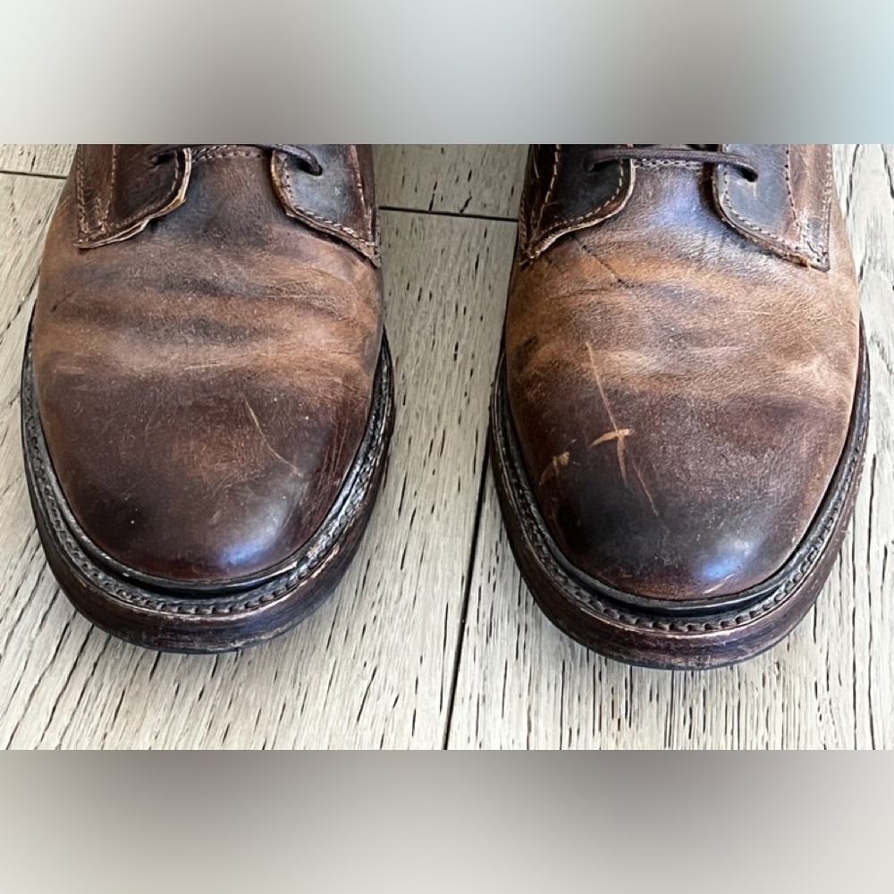 Frye lace up leather boots